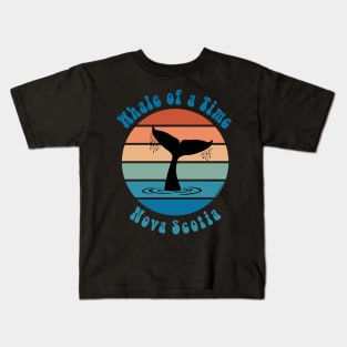 Whale of a Time Whale Watching Kids T-Shirt